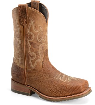 Sunset Tan Double H Boot 11" Domestic Wide Square Toe